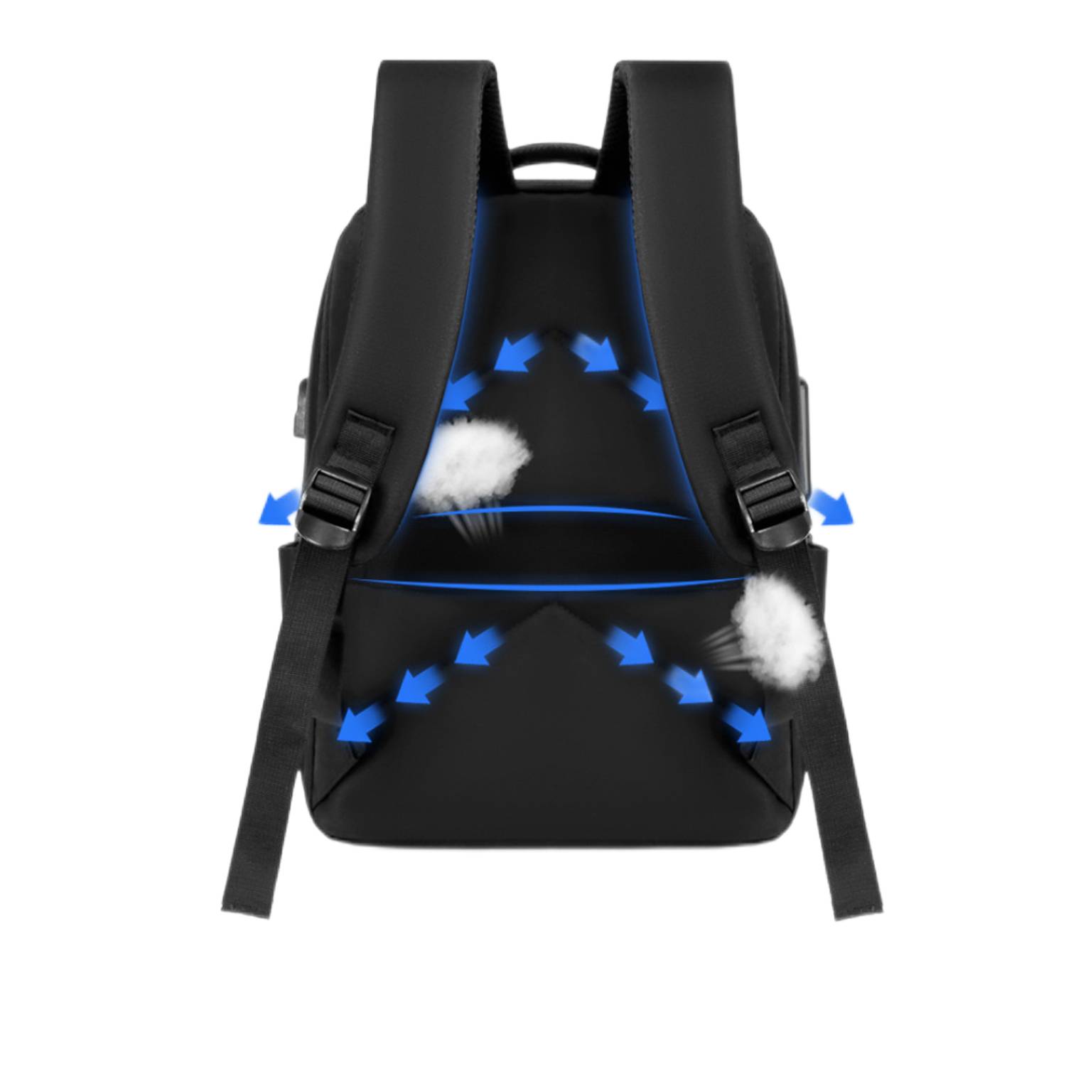 Multi Functional Polyester Backpack With Usb Charging Port 3