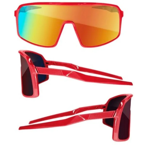 Sport Viper Mirror Sunglasses W/ 1 Color Lens Imprint 3