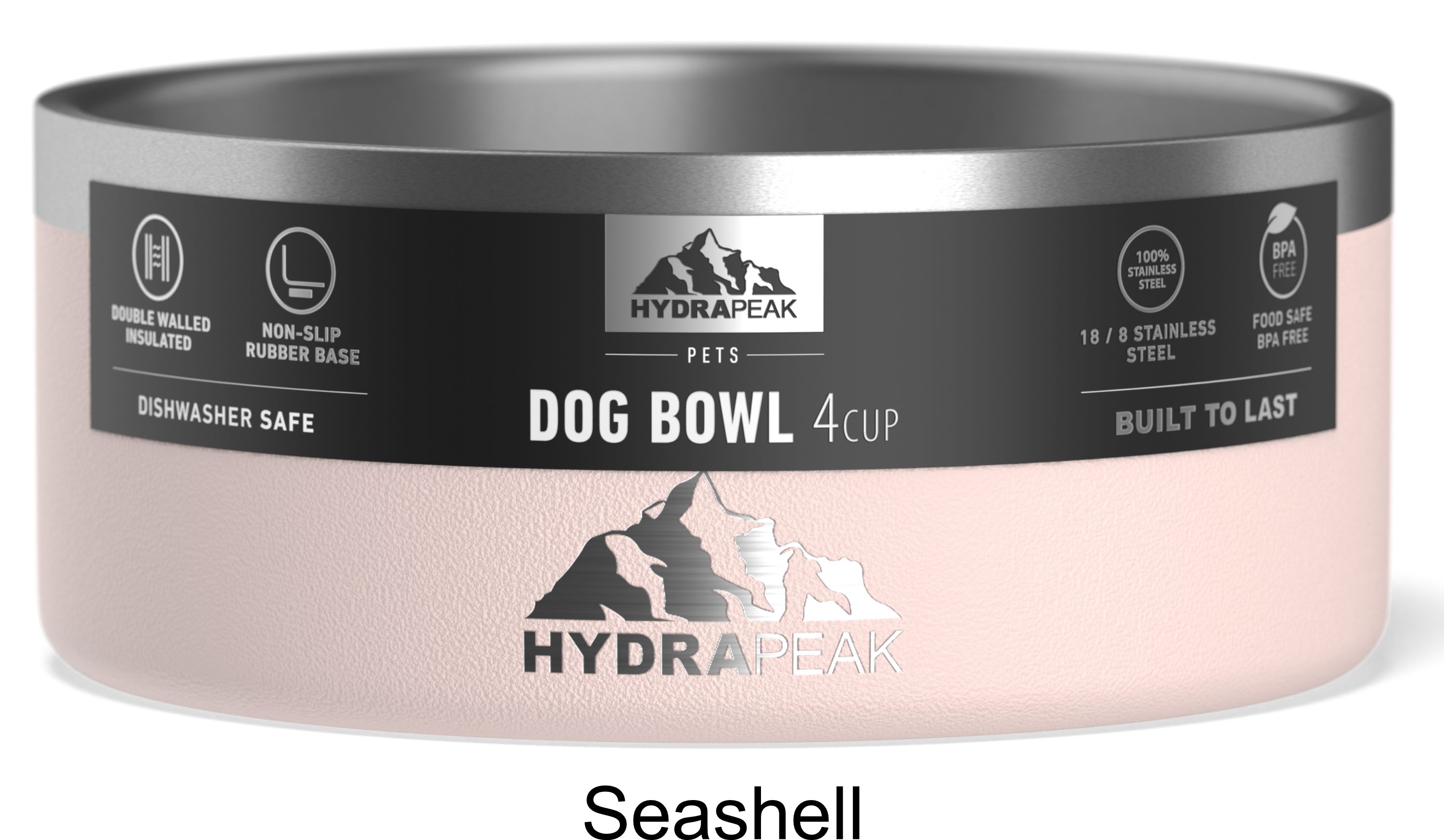 Hydrapeak Pet Bowl - Non Slip Stainless Steel Pet Bowls for Water or Food 6