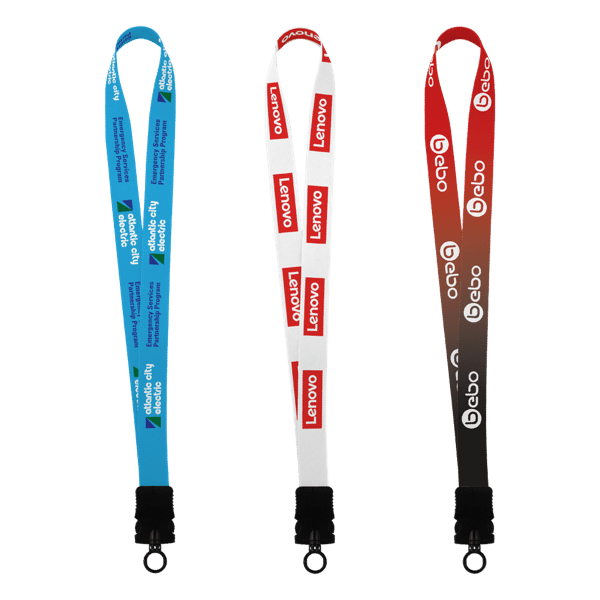 1" Dye-Sublimated Stretchy Elastic Lanyard with Plastic Snap-Buckle Release 7