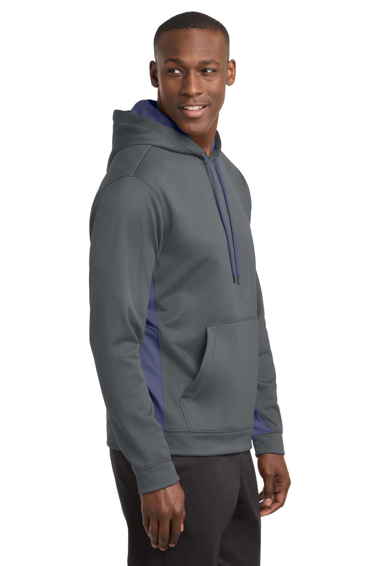 Sport-Tek Sport-Wick Fleece Colorblock Hooded Pullover. ST235 23
