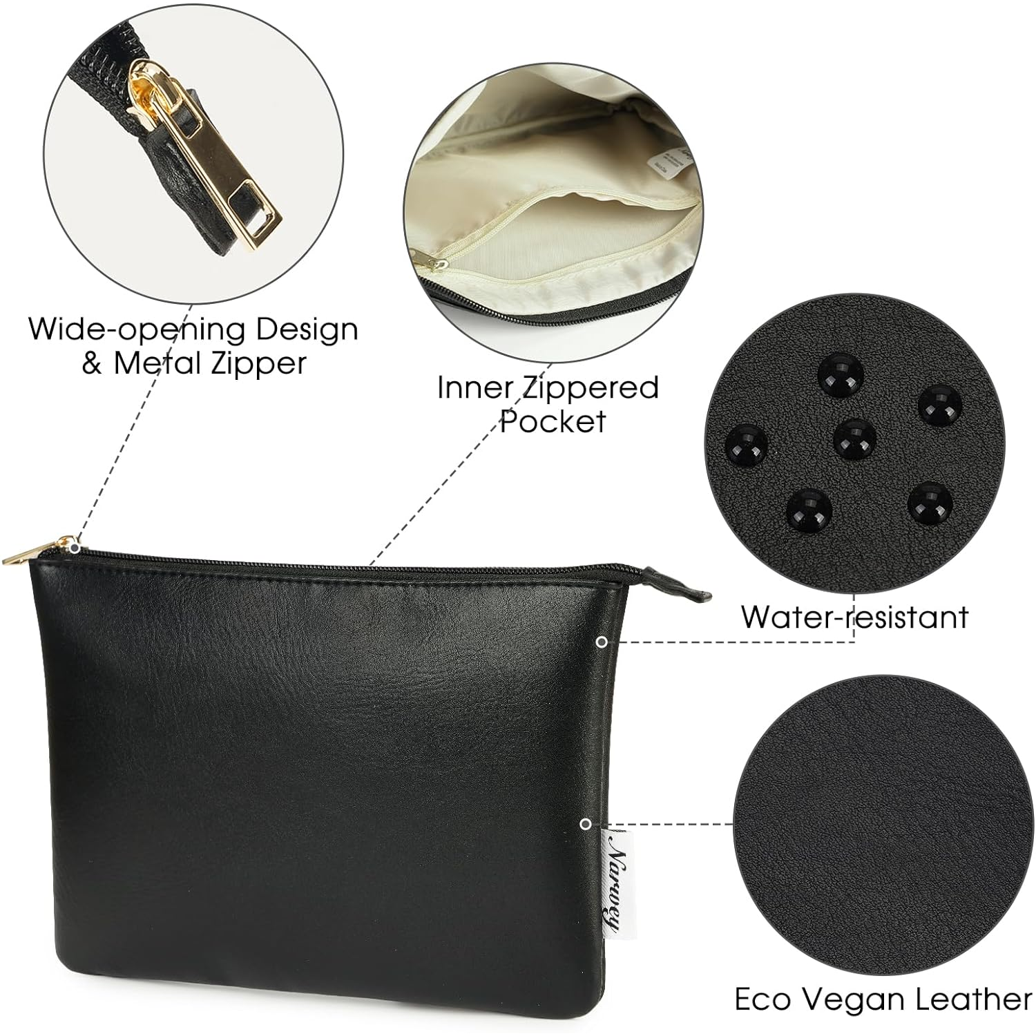 Leather Zippered Pouch 4