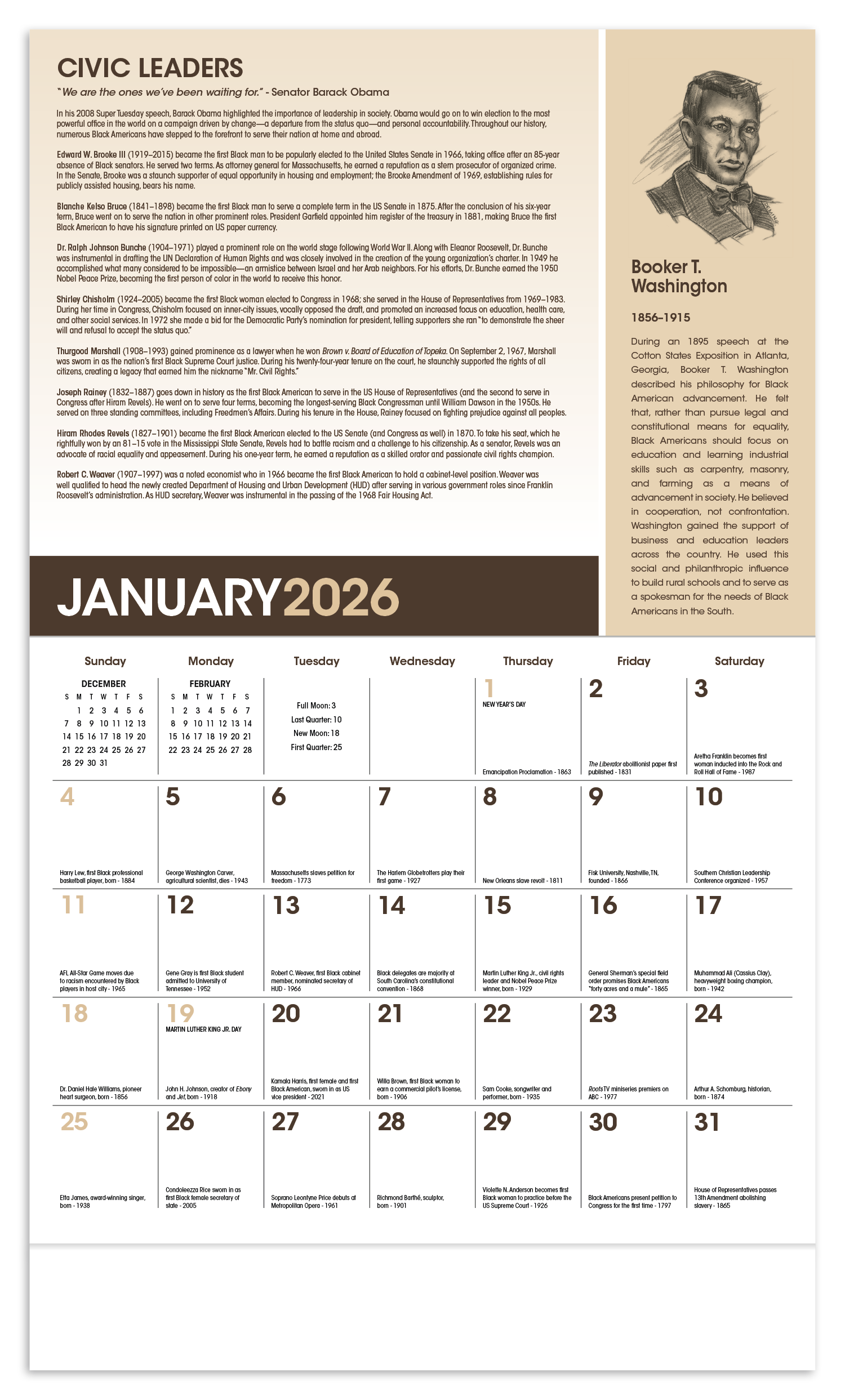 Triumph® Calendars African-American Heritage: Family Calendar 40