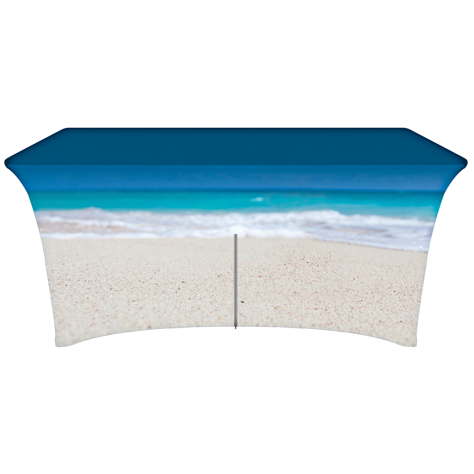 6' Customized Zipper Back Stretch Style Table Cover 2