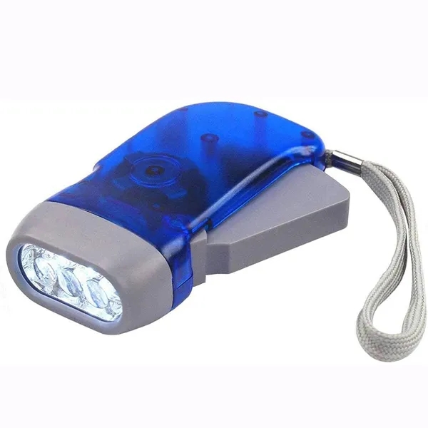 3 Led Hand Press Wind Up Torch 8