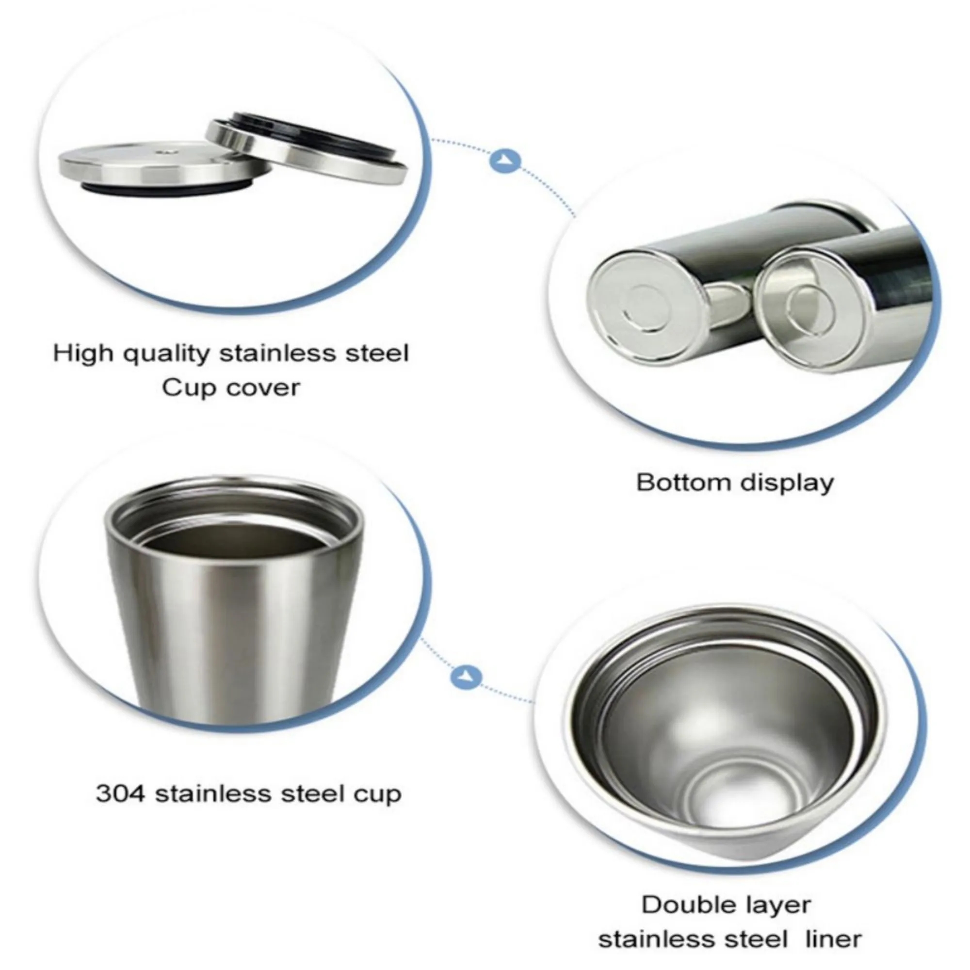 17oz Double Wall Stainless Steel Cup with Lid and Straw 2