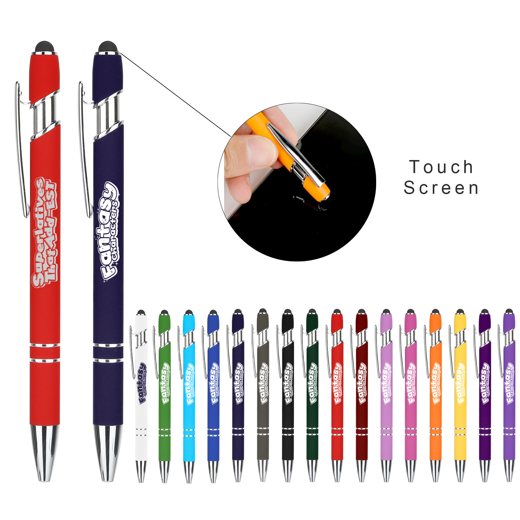 Ellipse Soft W/Stylus-Laser Engraved-Metal Pen 15