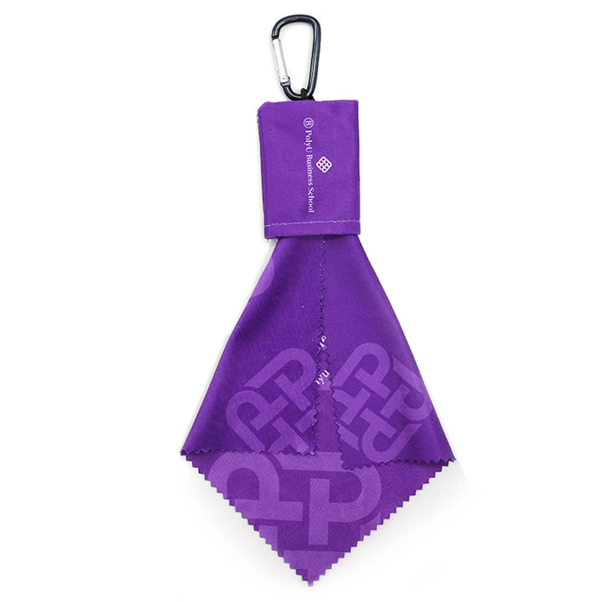 Sublimation Microfiber Glass Cleaning Wiping With Keychain 2