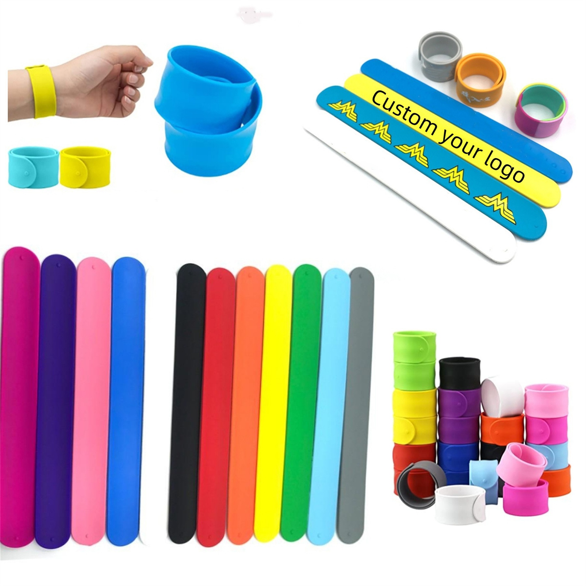 Custom Silicone Slap Bracelets 1