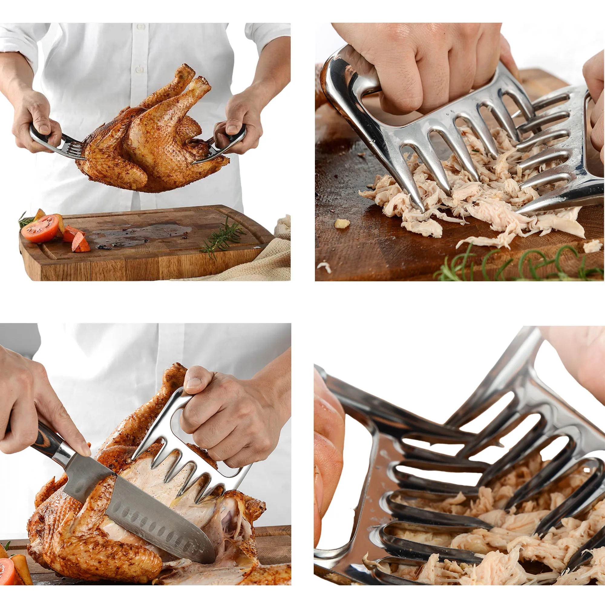 Stainless Steel BBQ Shredding Claws 4