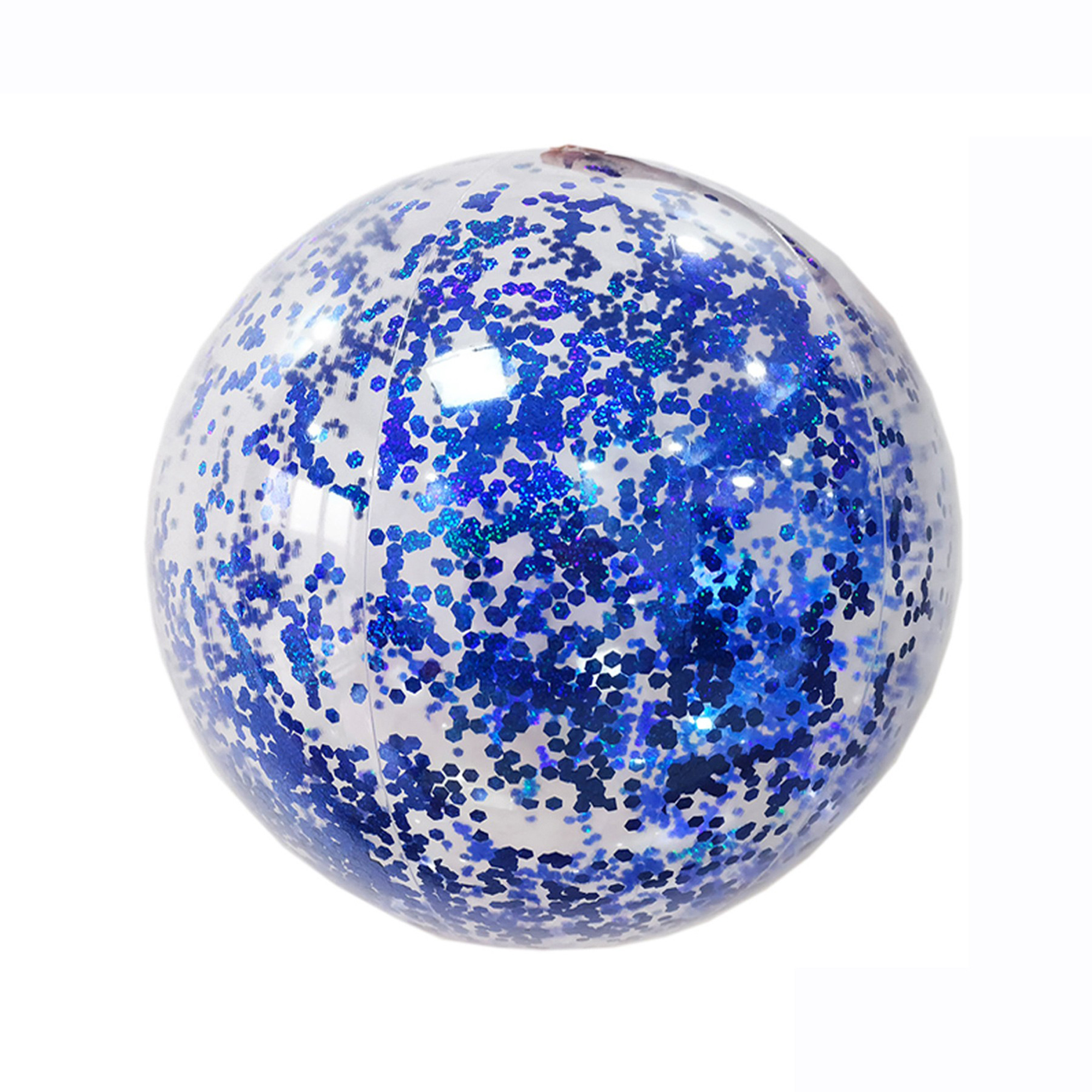 Sparkly Clear Round Inflatable Beach Ball 6