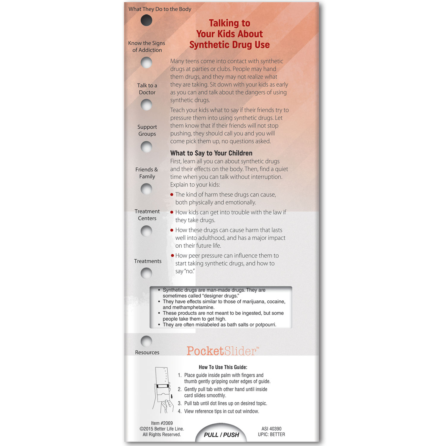 Pocket Slider - Dangers of Synthetic Drugs 3