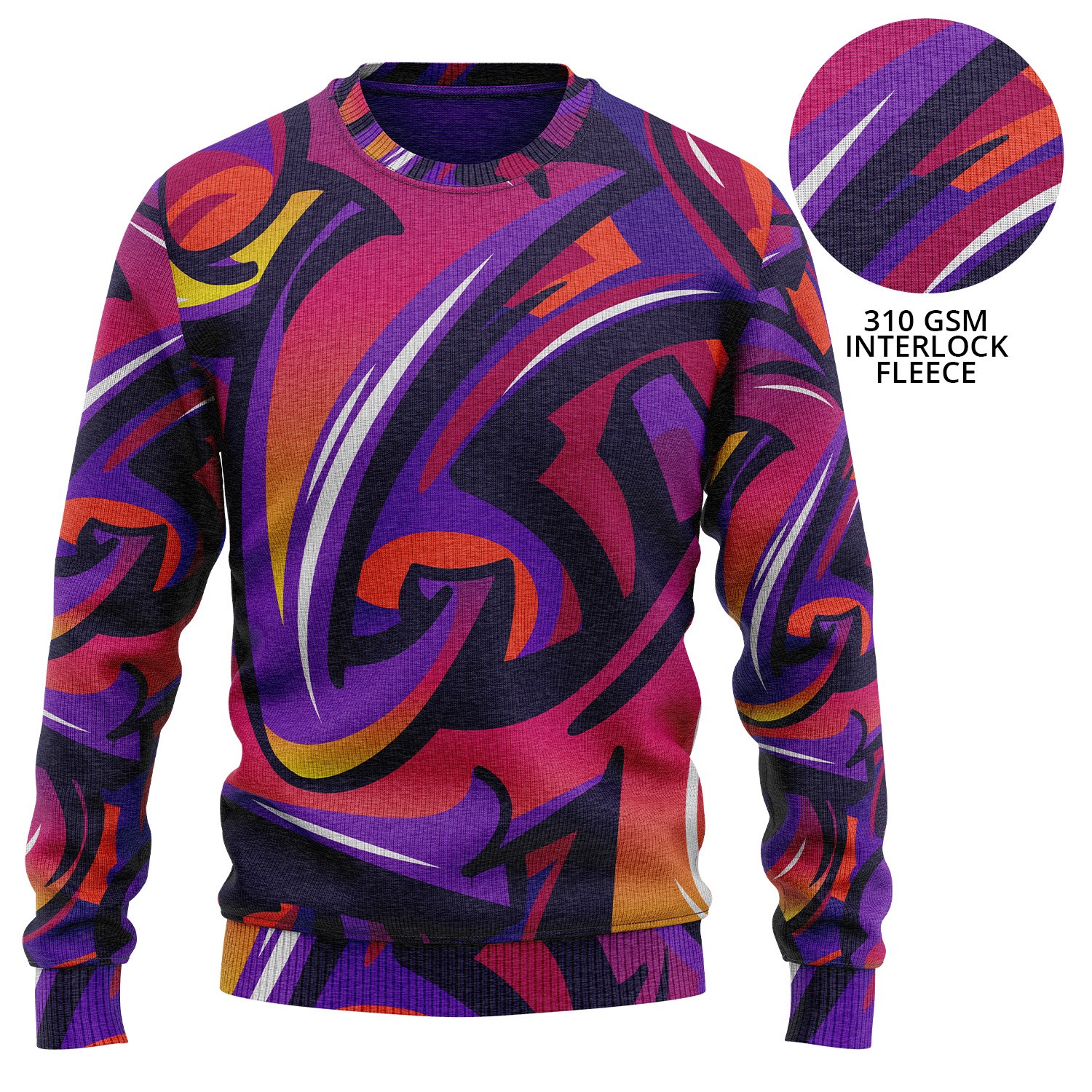 Youth 310 GSM Interlock Fleece Sublimation Sweatshirts 1