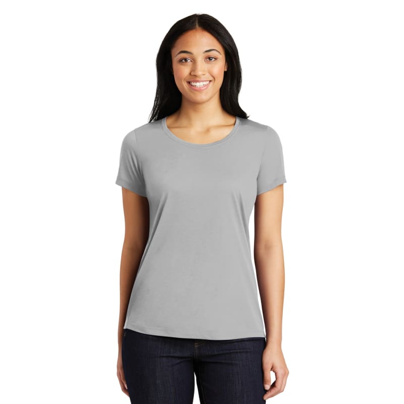 Sport-Tek Women's PosiCharge Competitor Cotton Touch Scoop Neck Tee. 3