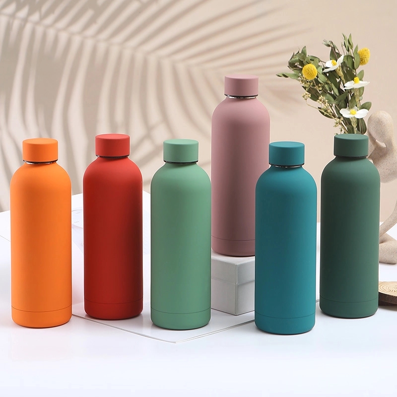 17 oz Rubber Paint Stainless Steel Water Bottle, custom water bottle with logo imprint 9