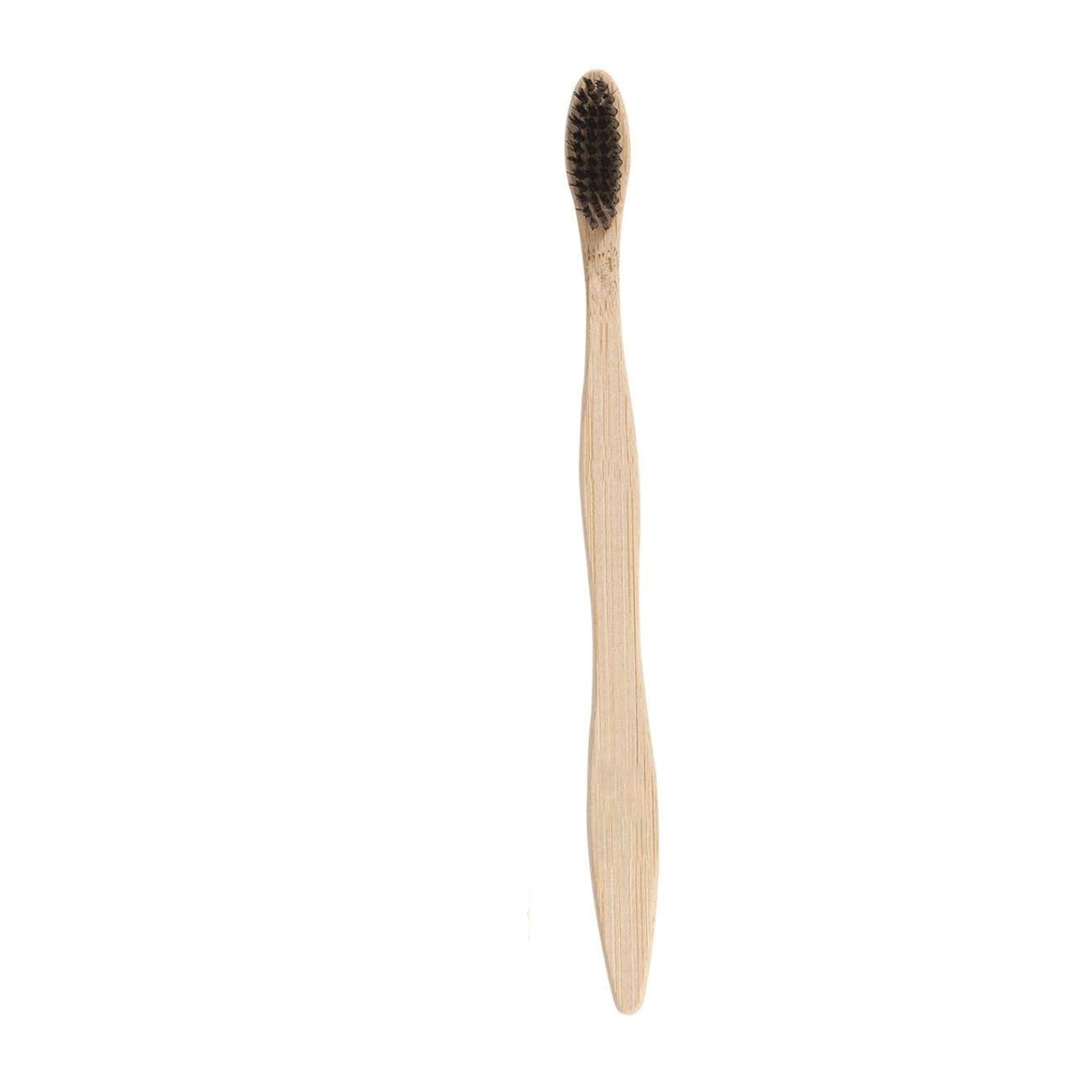Flat Handle Bamboo Toothbrush For Adult 5
