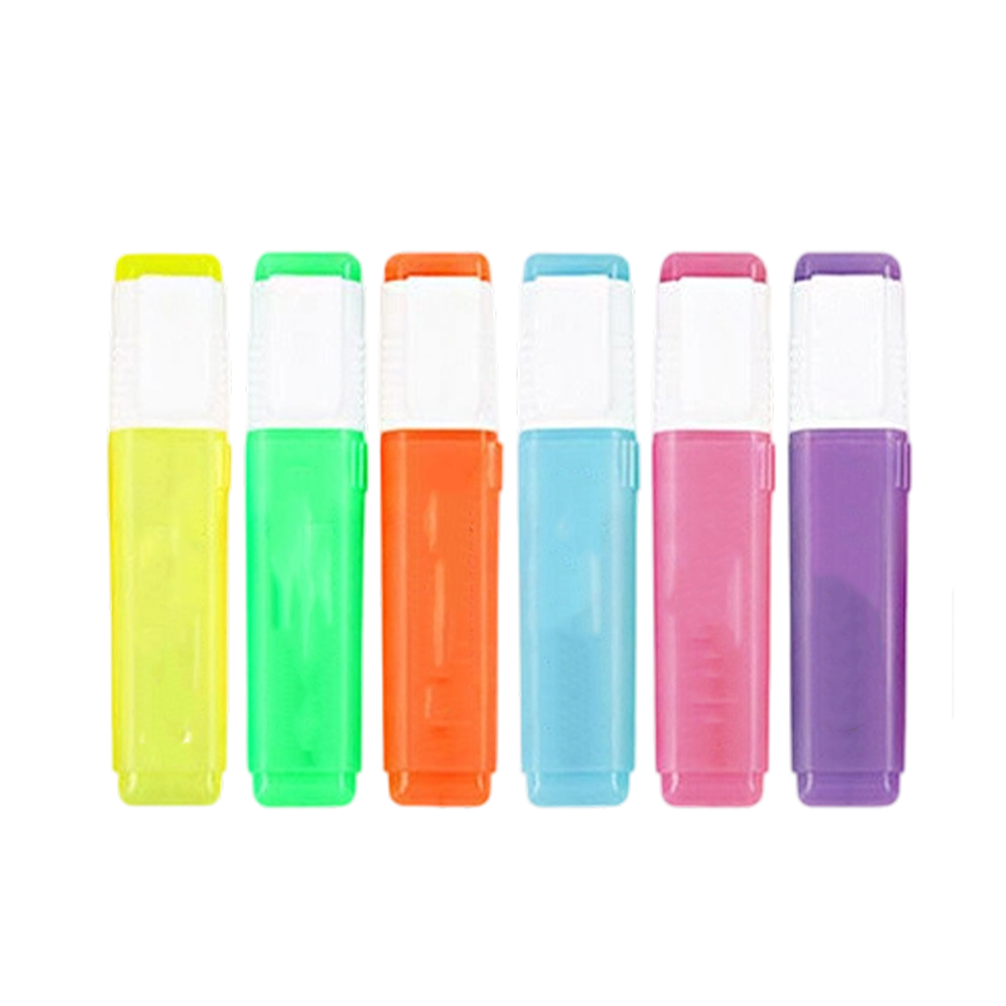 Assorted Pastel Color Highlighter With Quick Drying Ink 6 Pack 3