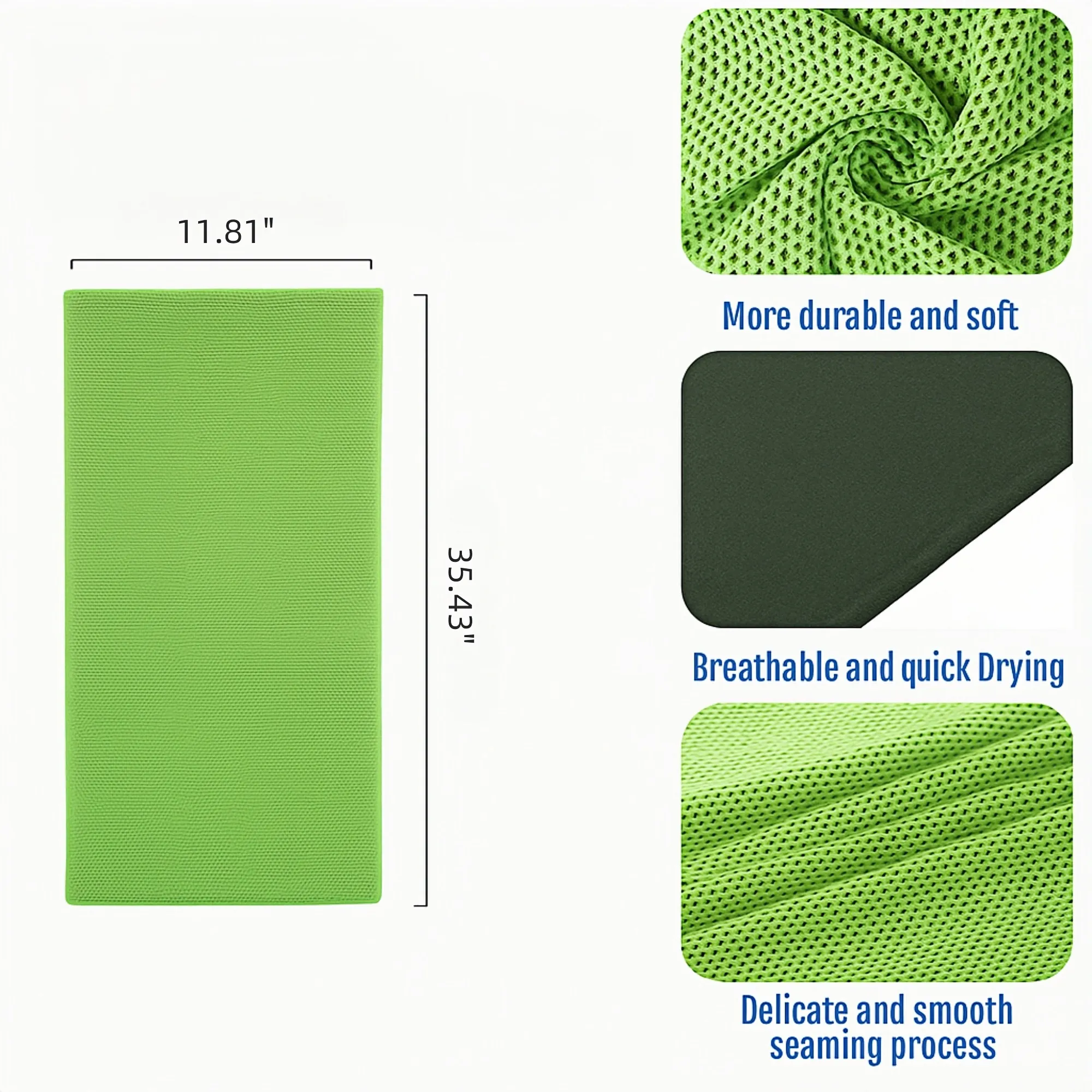 Instant Cooling Microfiber Towel Chilly Cold Wrap 3