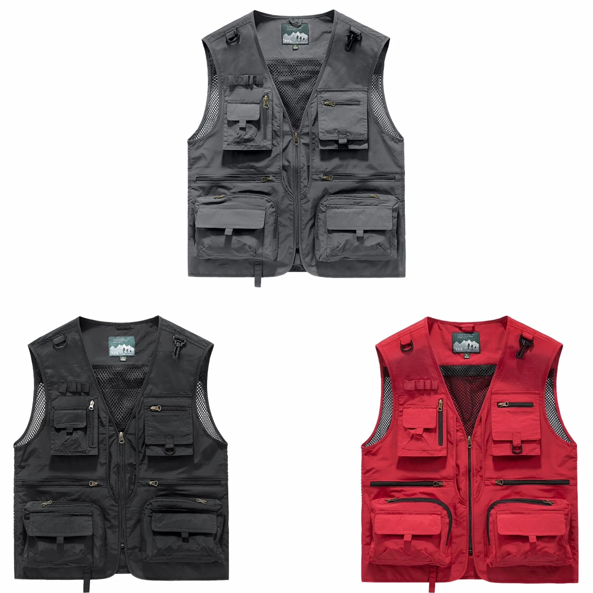 Men's Outdoor Fishing Multi-Pocket Quick-Dry Mesh Vest 5