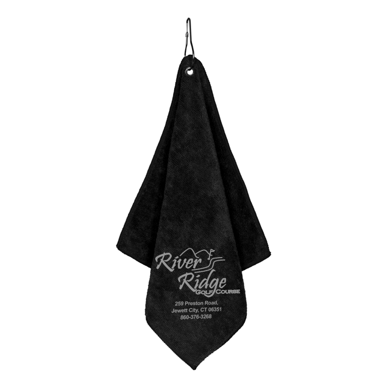 "THE WEDGE" Recycled RPET 300 GSM Heavy Duty Golf Towel - 12" W x 12" H 41