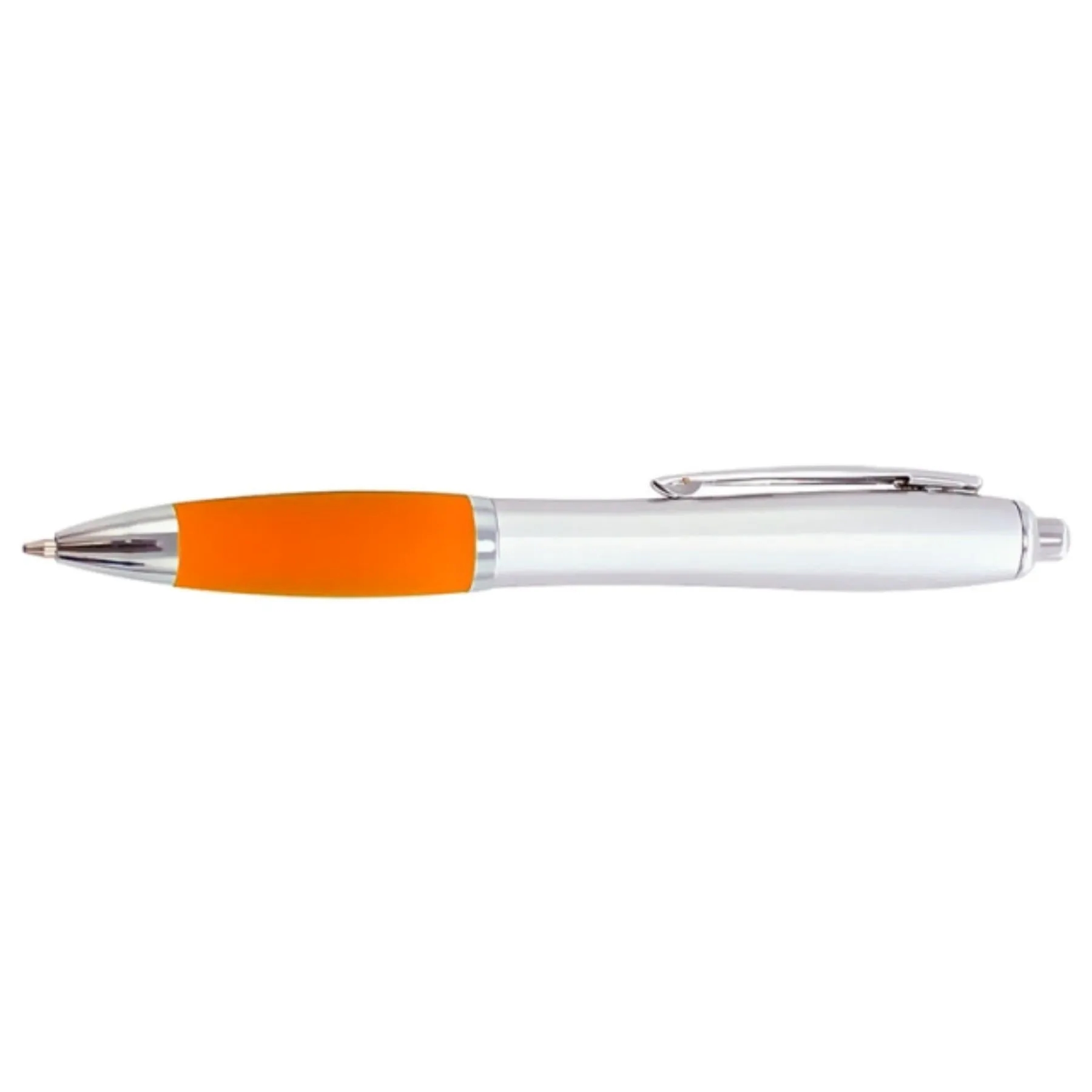 Click Satin Gray Finish Plastic Ballpoint Pen 12