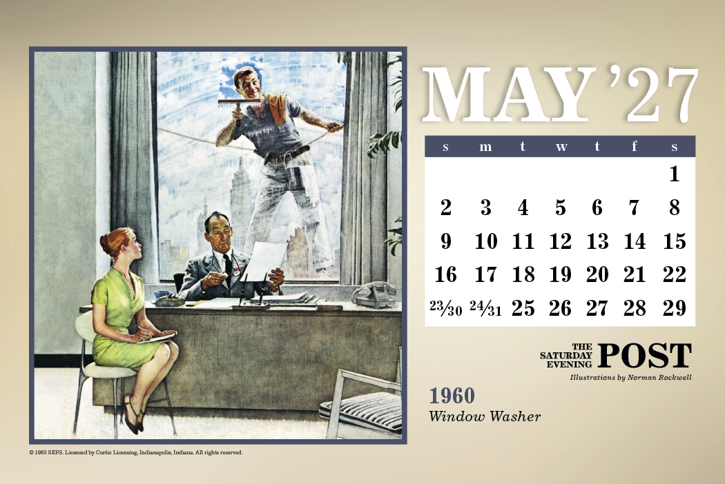 Triumph® Calendars The Saturday Evening Post Large Desk Calendar 57