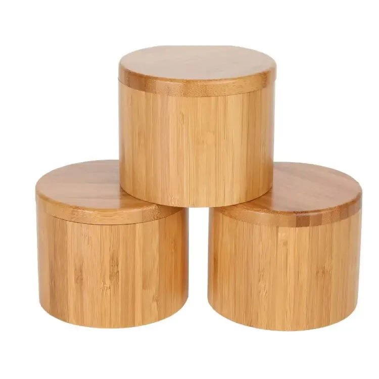 Bamboo Storage Box, with Magnetic Swivel Lid 4
