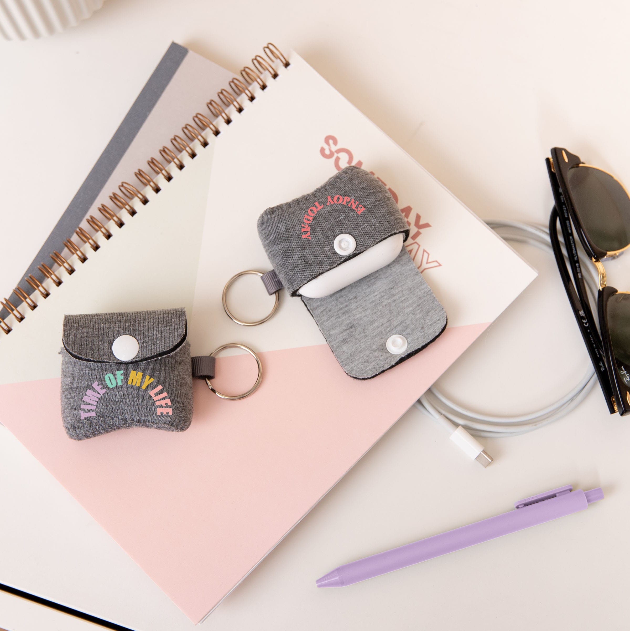 AIRPODS PRO & 3RD GEN COVER - HEATHERED NEOPRENE