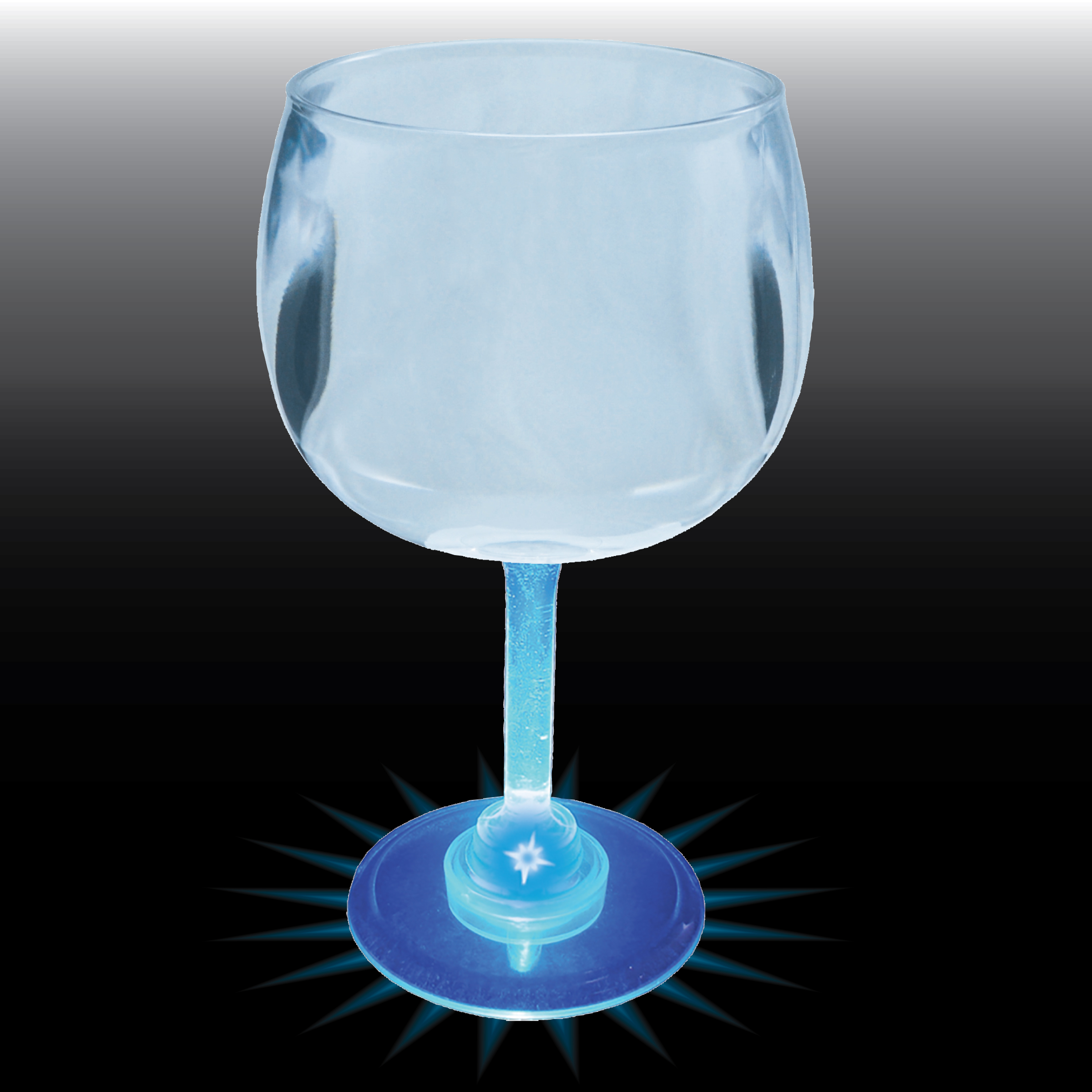 12oz Light Up Standard Stem Plastic Wine Goblet 7