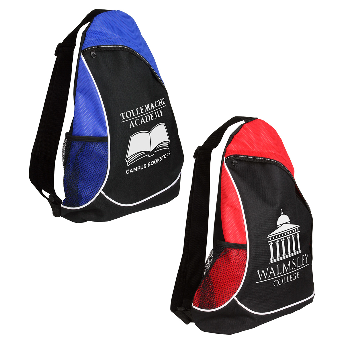Natural Curve Non-Woven/Polyester Sling Backpack 10