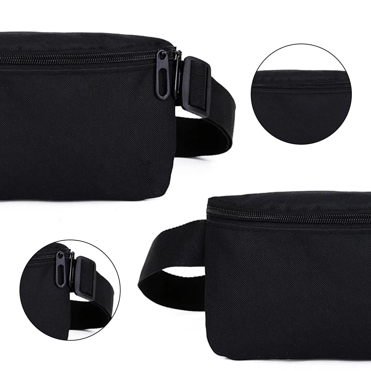 Adjustable Sports Waist Bag With Zipper Pocket Belt bag Fanny pack crossbody bags for women/man 2