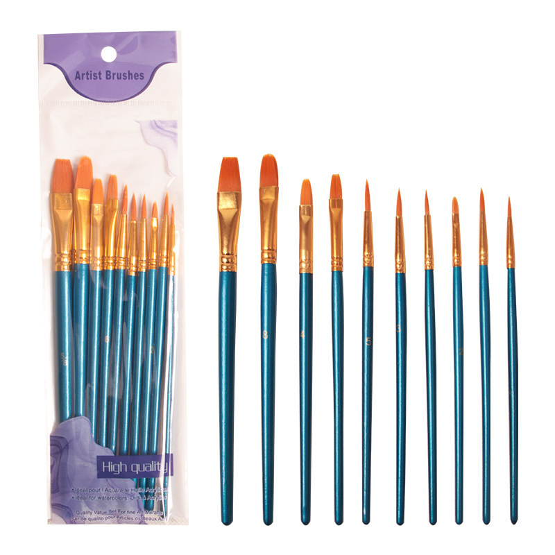 10pcs Artist Paint Brush Set 3