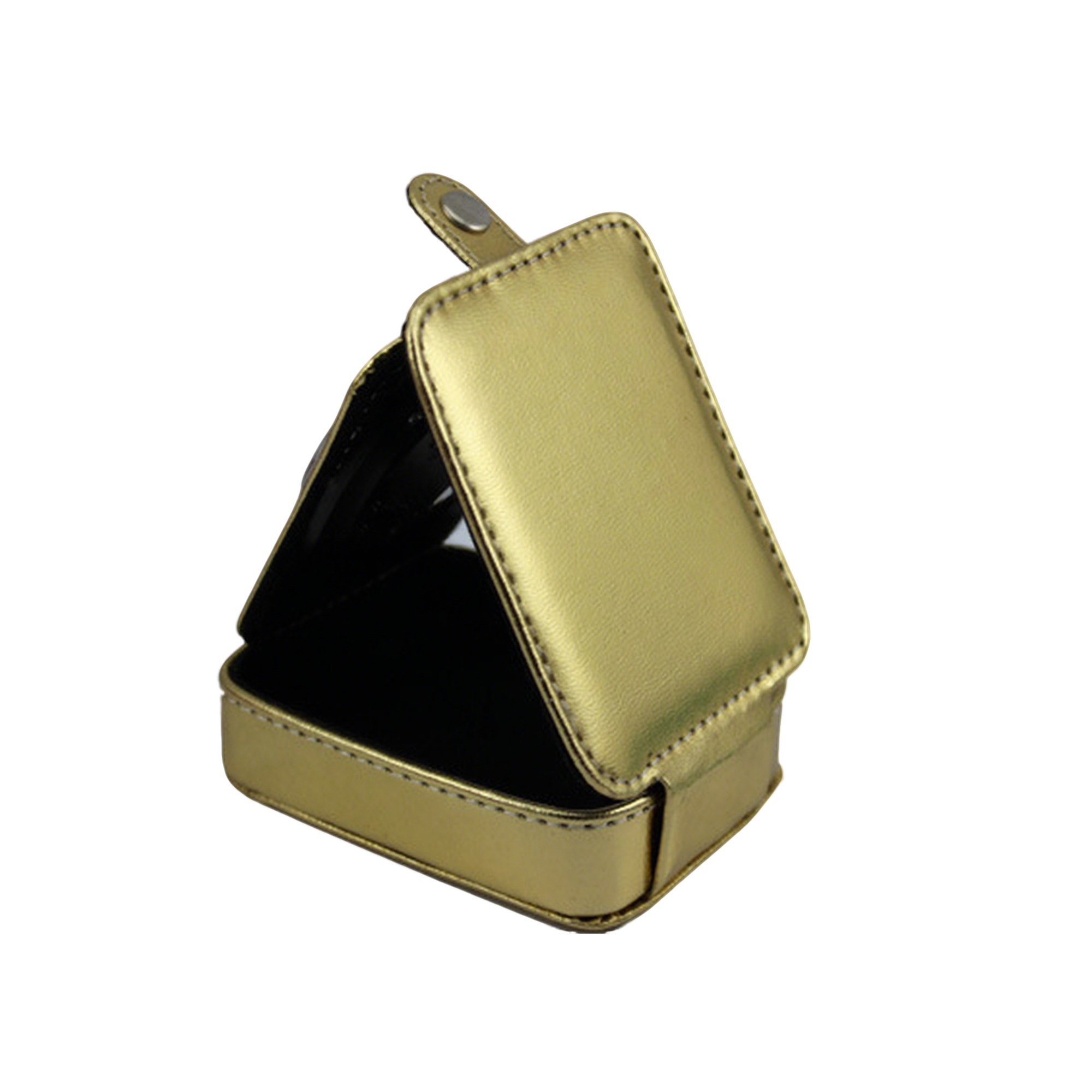 Folding Faux Leather Travel Alarm Clock With Analog Movement 6