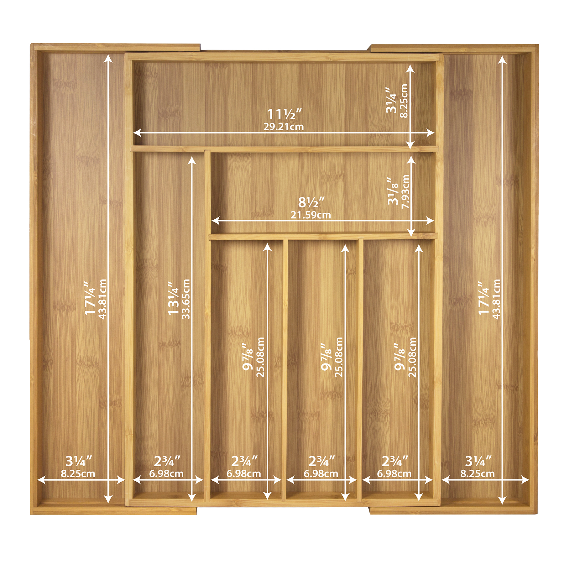 Expandable 8-Compartment Drawer Organizer 3