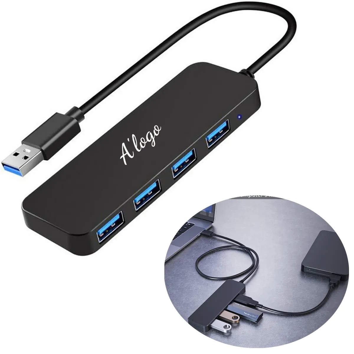 4 Ports USB 3.0 Hub 5