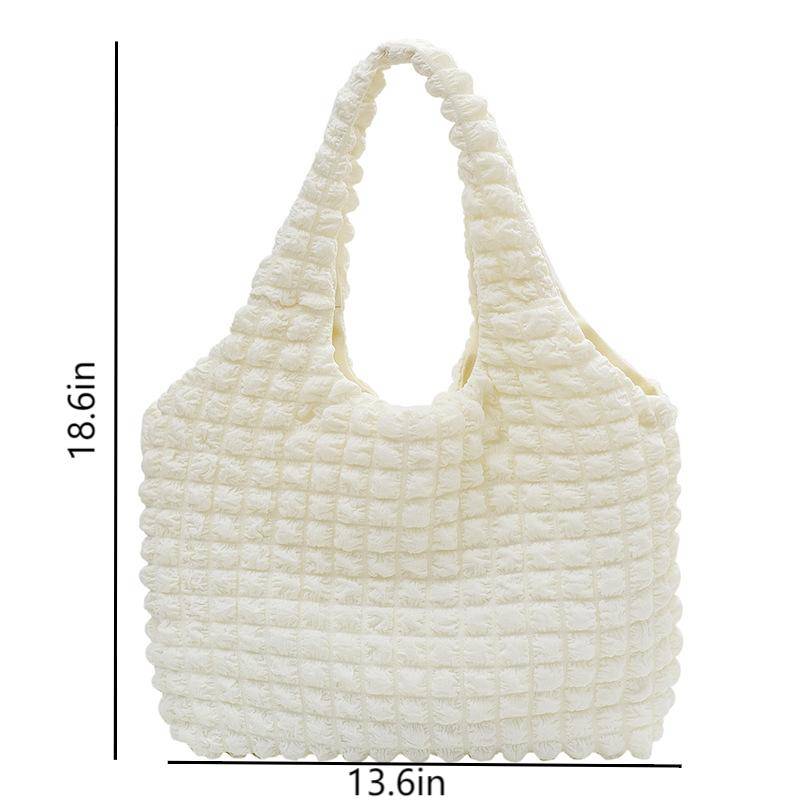 Canvas girl's cloud puff shoulder bag 3