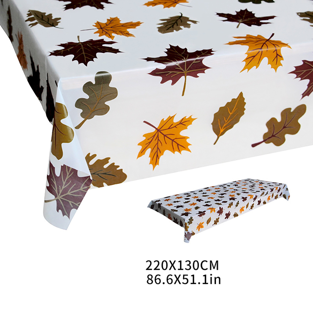 220x130CM Thanksgiving Day Maple Leaf Table Cloth 1