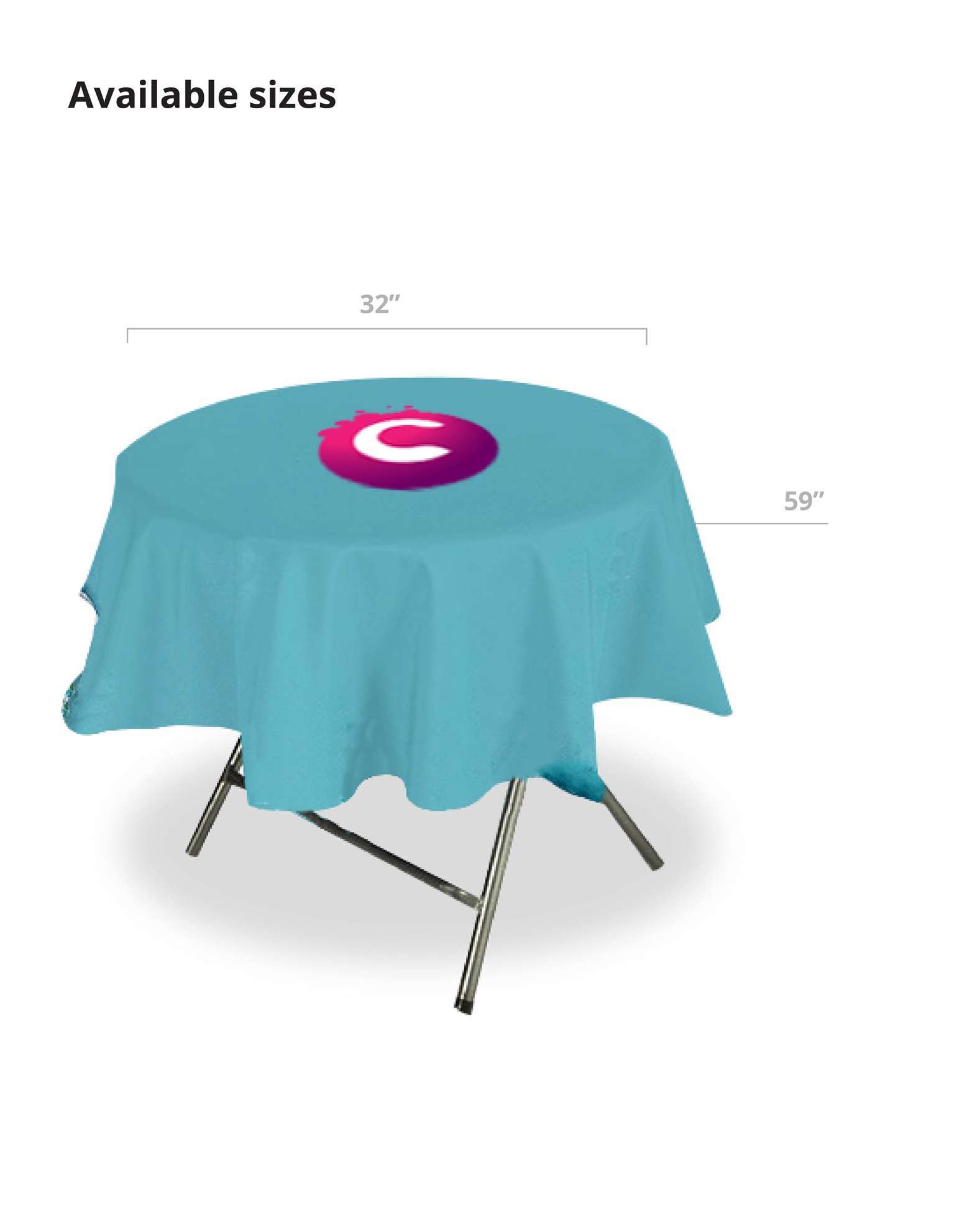 Table Cover Non-Fitted Round (60" Dia) 3