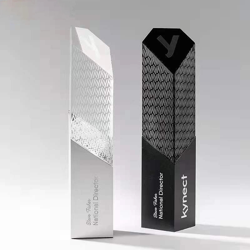 Unique Design Forest Crystal Metal Award 5