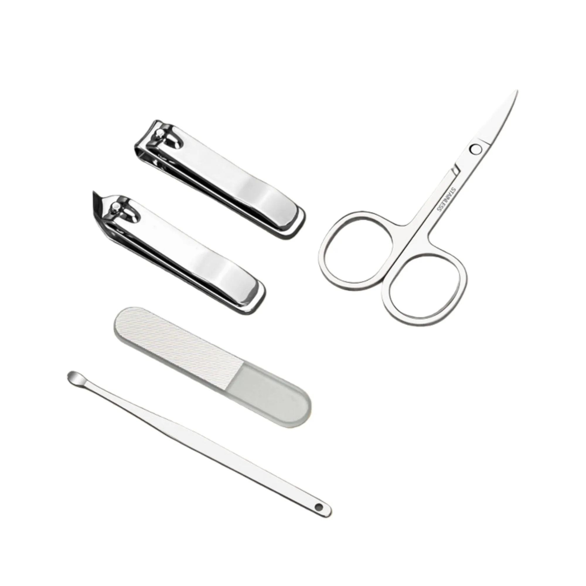 5 Pcs Nail Clipper Kit With Case Customizable 4