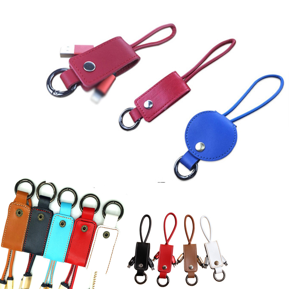 Retractable 2-In-1 Charging Data Cable With Keychain 1