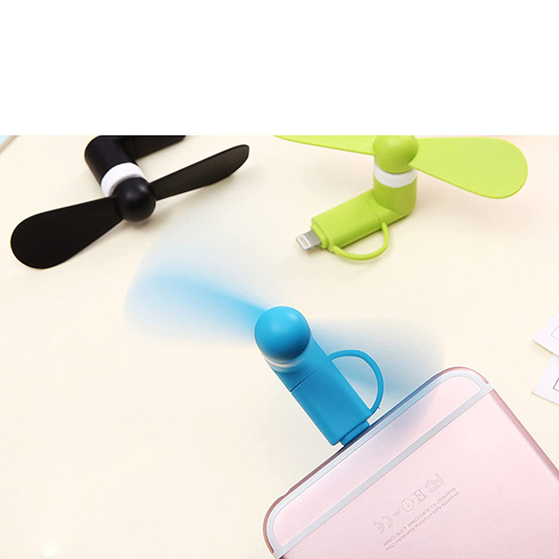 2 in 1 Portable Type C Port Mini Phone Fans 5