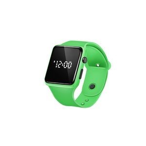 Sports Watch With Red Digital Square Dial Adjustable Band Detachable Design 10