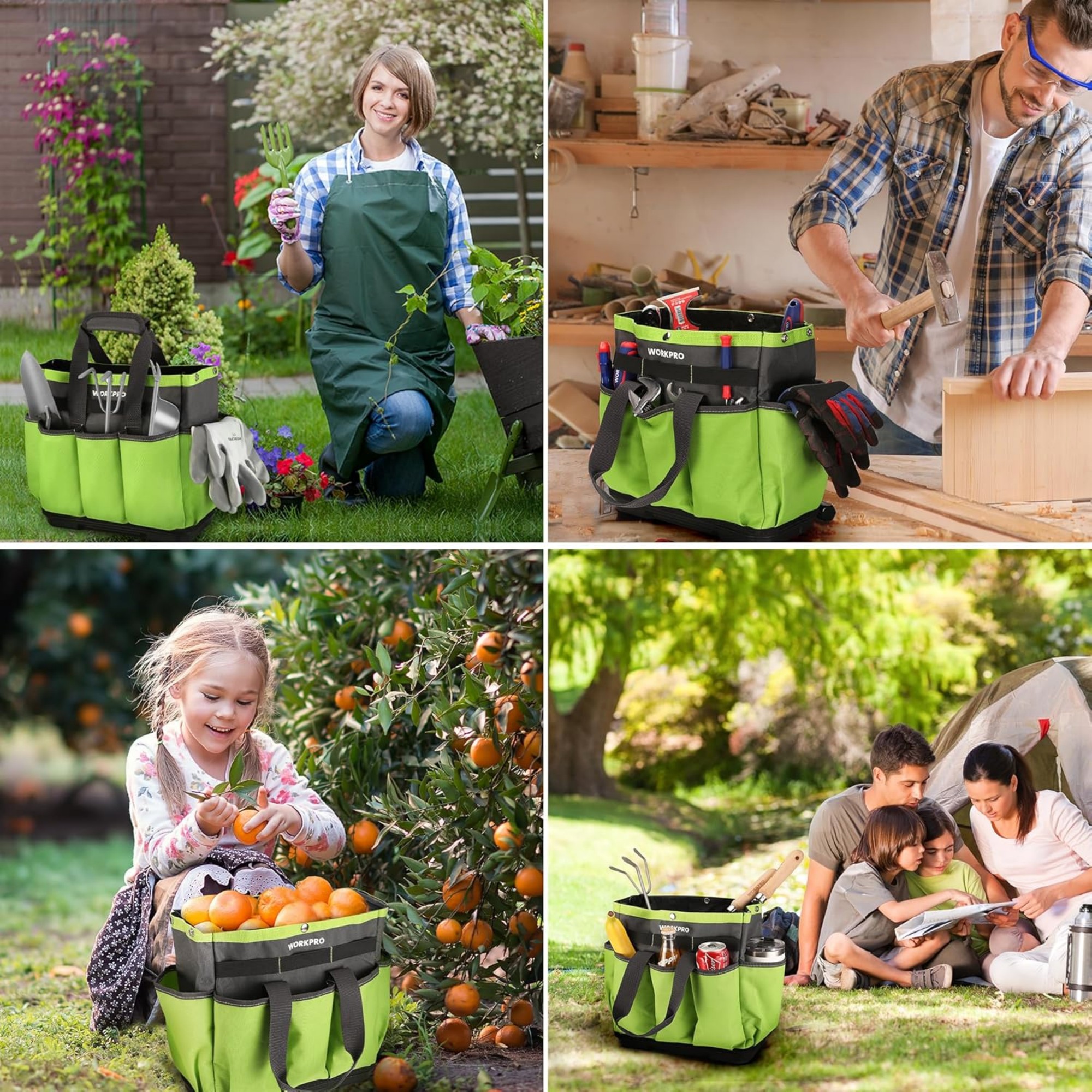 Garden Tool Bag With Waterproof Plastic Base 5