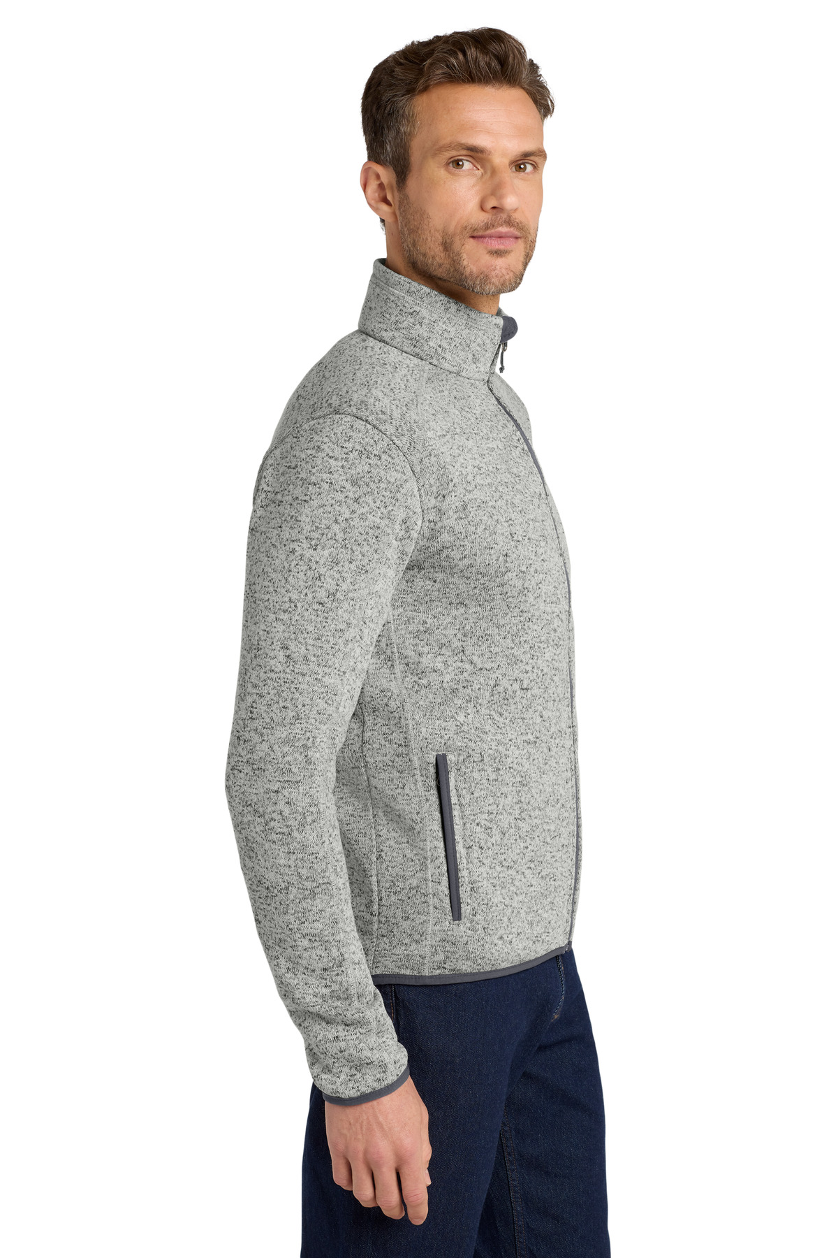 Port Authority Sweater Fleece Jacket. F232 27