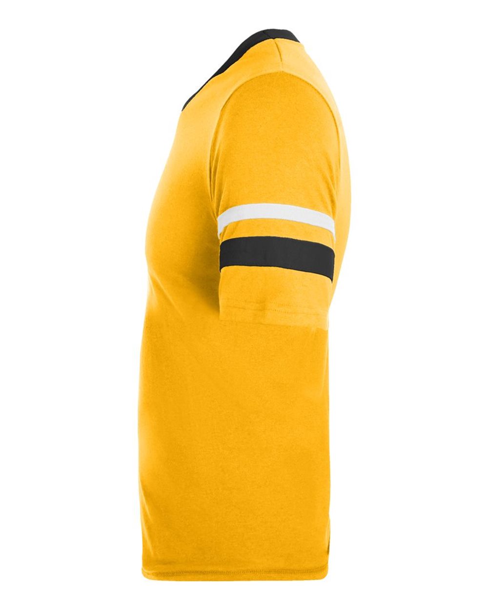 V-Neck Jersey with Striped Sleeves - 360 118
