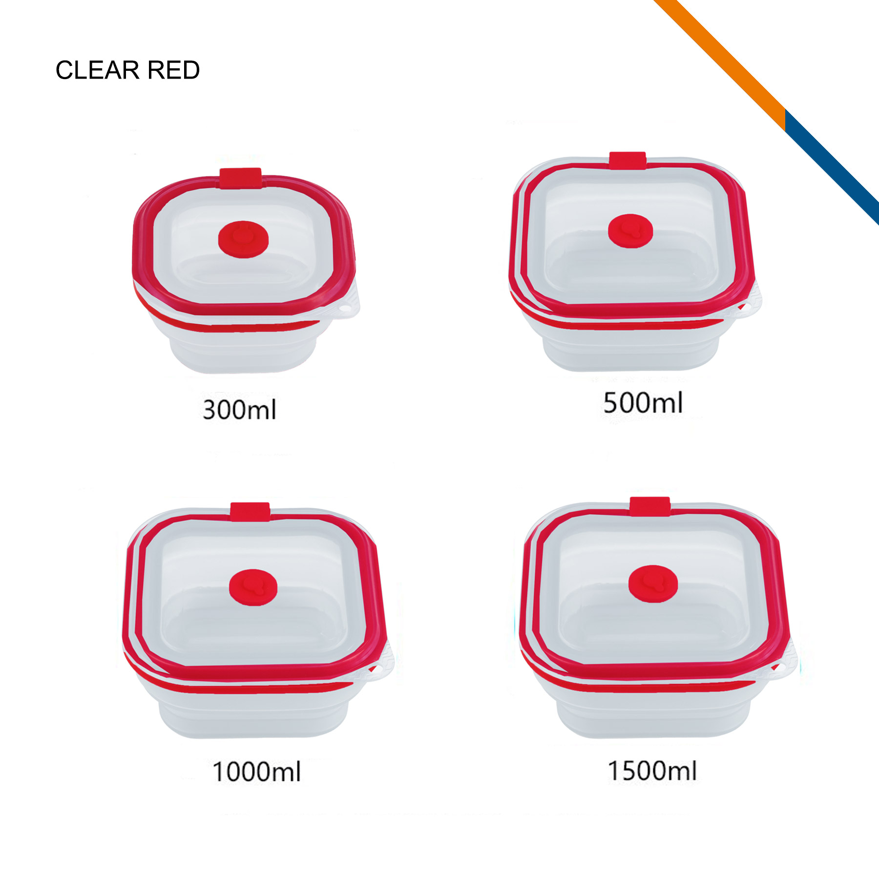 Corinne Collapsible Silicone Lunch Box 2