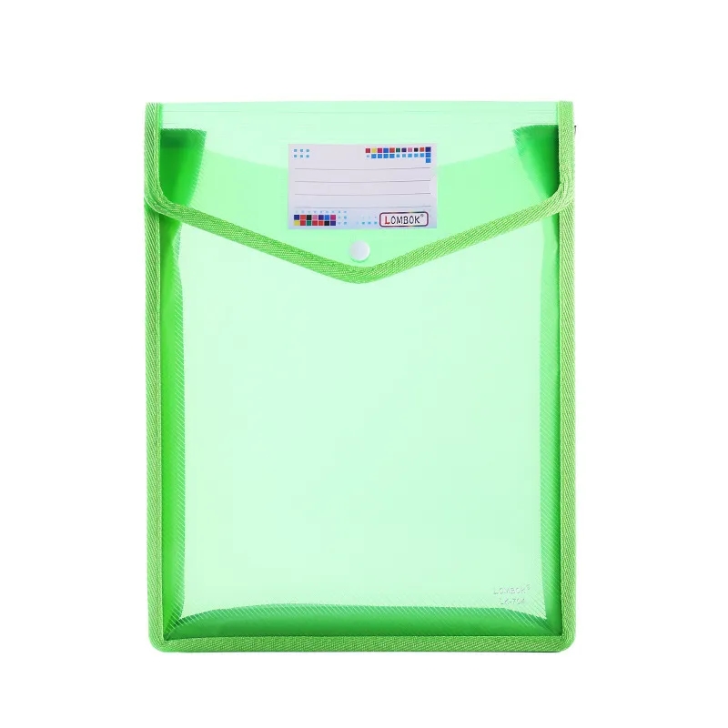 A4 Size Vertical Document Storage Bag with Snap Button 11