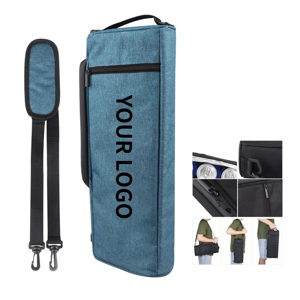 Portable Golf Cooler Bag with Zipper for Secure Storage 4