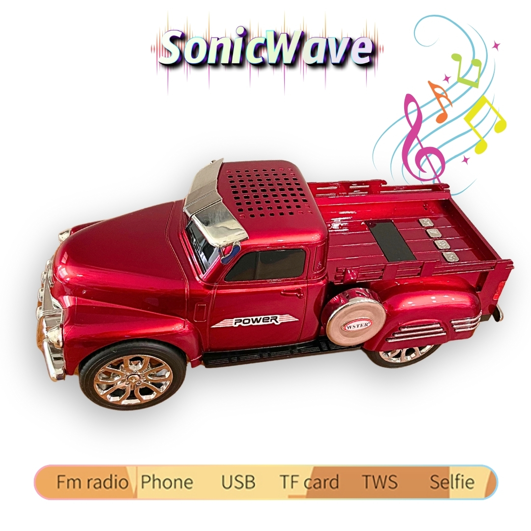 SonicWave Drive Pickup Truck-Shaped Bluetooth Speaker 9